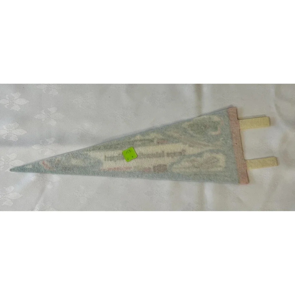 Vintage Tampa International Airport Felt Pendant 14.5 Inches 1970's